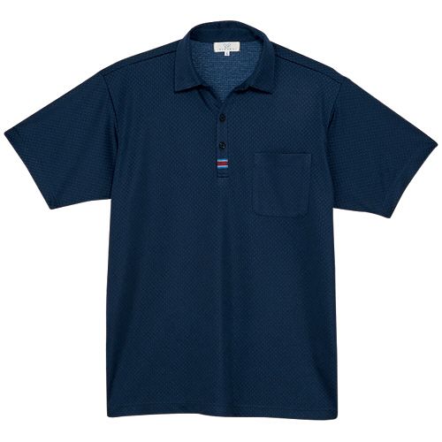 トンボ ニットシャツ モイステックスドットニット ネイビー SSサイズ 1着(CR214-89-SS) 目安在庫\u003d○