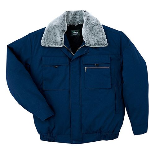 ミドリ安全 防寒作業服 撥水加工 ブルゾン M3177上 ネイビー M 1着(M3177-UE-M) 目安在庫\u003d○