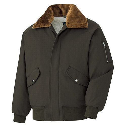 ミドリ安全 防寒作業服 綿パイロットジャンパー PJ16上 OD 4L 1着(PJ16-UE-4L) 取り寄せ商品|ナノズ 店