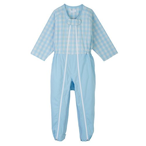日本天使 ズボン下 盛りだくさん明けっ広げ3本チャック手合い シーチング 青色 LL 1枚(5819-BL-LL) 取り寄せ商いもの