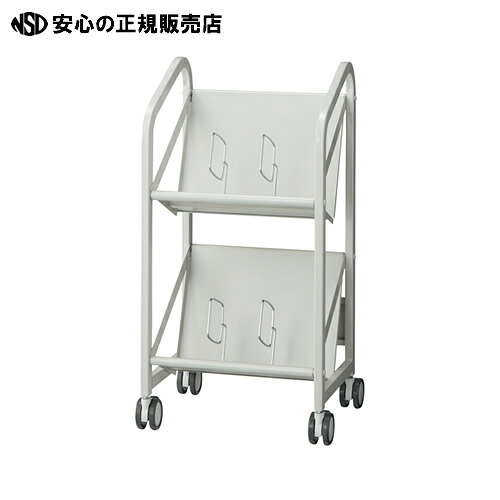 ≪ エヌケイ ≫(組立サービス付)ファイルワゴン FSW-4607-WG 2段