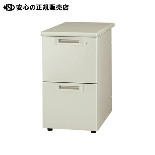 ≪ プラス ≫脇机2段 RJ-047D-A2 L エルグレー 引出D