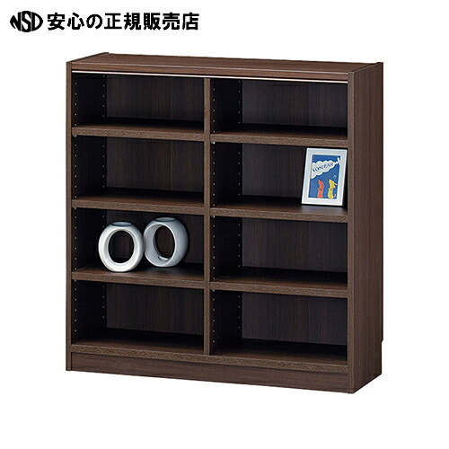≪ 白井産業 ≫(組立サービス付)木製棚タナリオ TNL-9087 ダークブラウン