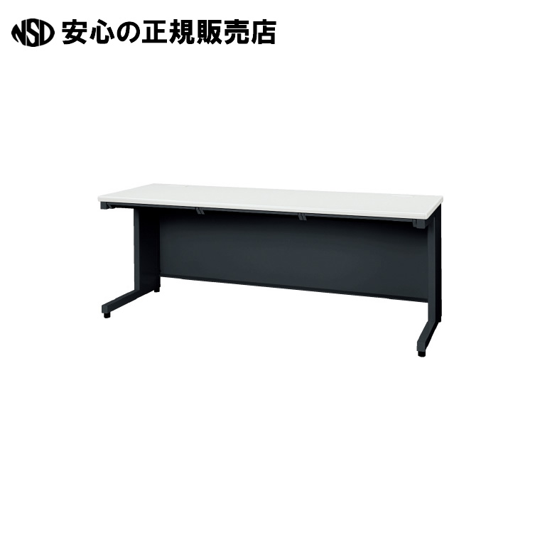 《 プラス 》 平机 JS-N186H WH/TBK ブラック|南信堂 店