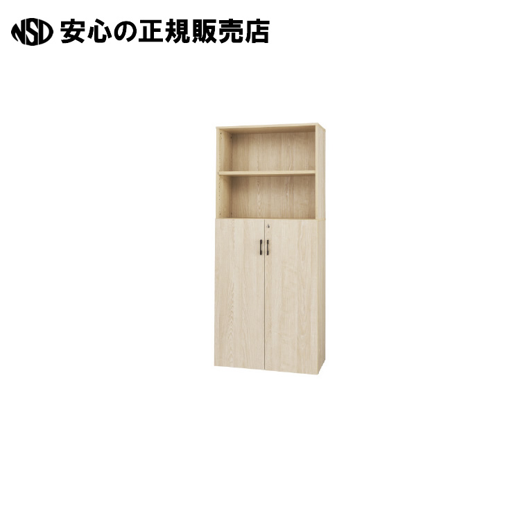 ハイシェルフ 下扉付き ナチュラル RFPSH-NA-BD RFPS-8018NA-KD　《 アール・エフ・ヤマカワ 》｜南信堂　店