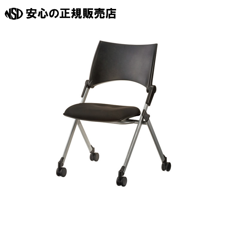 会議イス MCN23 ブラック 肘無 MCN23 BK　《 ＴＯＫＩＯ 》