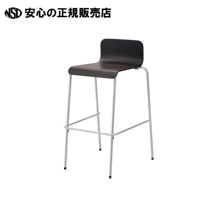 ハイチェア UB-4N シルバー脚 UB-4N SL/BK　《 ＣＭＣ 》