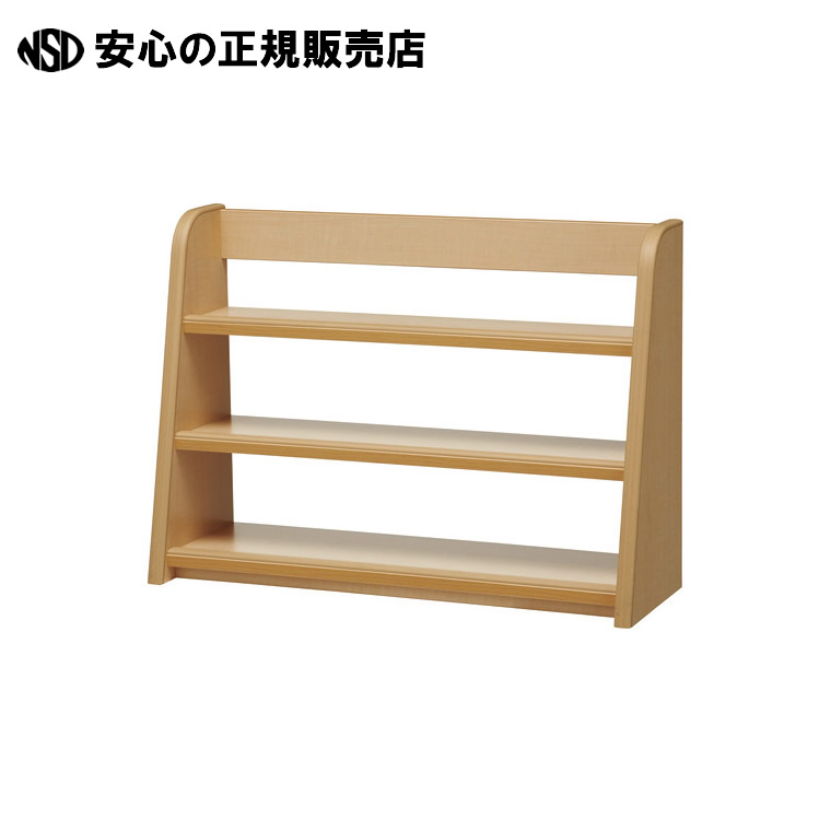 木製ラック壁付け収納棚3段 116187 　《 ＴＵＫ 》