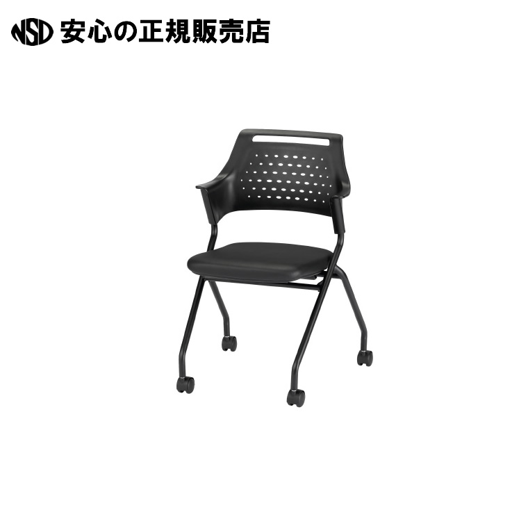会議イス MC-587B(VG1)BK ブラック 　《 アイコ 》