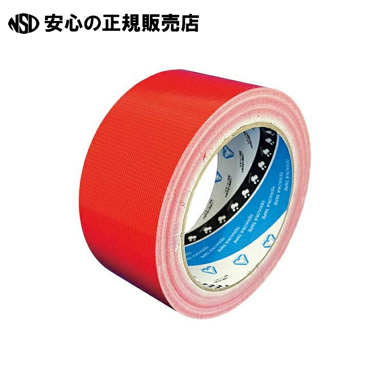 生まれ変わり布磁気テープNo.1605 赤30巻 50mmX25m  《寺岡製造所》