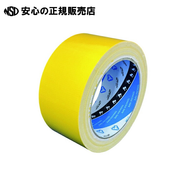 生まれ変わり布磁気テープNo.1605 黄30巻 50mmX25m  《寺岡製造所》