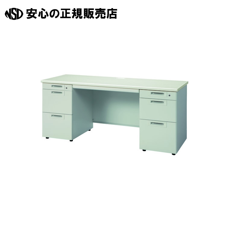 両袖机 RJ-N166D-33 LGY/LGY エル薄墨色  《つけ加える》