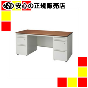 《プラス》 両袖机 UJ-167D-33 T2/W4 W1600｜南信堂　店