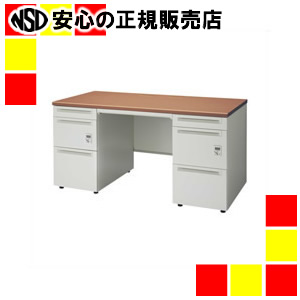 《プラス》 両袖机ダイヤル錠 UJ-147D-33D T2/W4 W1400