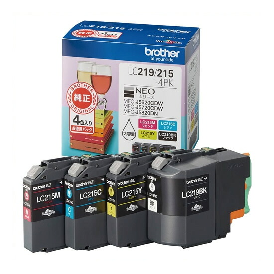 《ブラザー》 インクカートリッジLC219/215-4PK LC219/215-4PK
