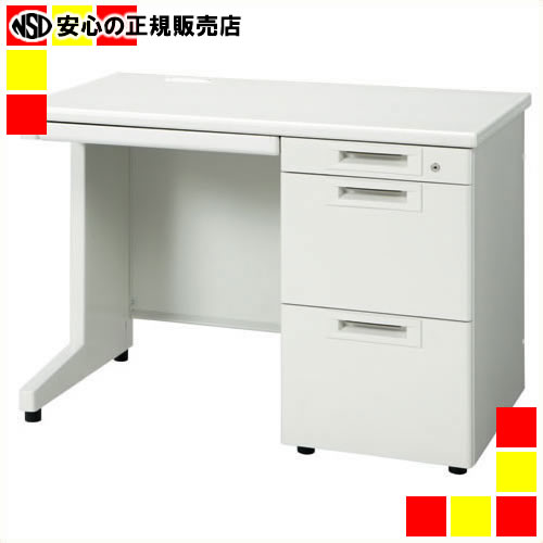 《 プラス 》 片袖机 RJ-106A-3 WH ホワイト 引出A|南信堂 店