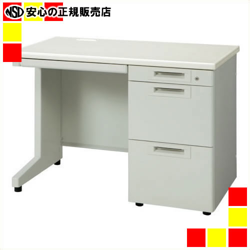 《 プラス 》 片袖机 RJ-106A-3 LGY エルグレー 引出A｜南信堂　店