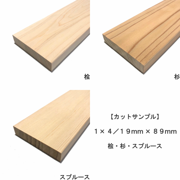 楽天市場】《桧化粧貼り集成材》[1×4]ワンバイ材 【950ｍｍ×89ｍｍ