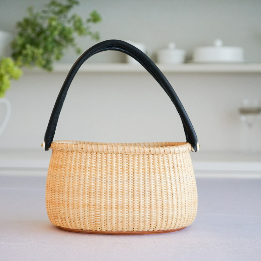 ナンタケットバスケット　ダブルハンドル　オーバルオープンバスケット オーバルオープンバスケット ナンタケットバスケット ダブル