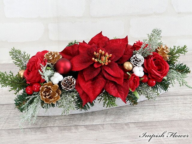 楽天市場】クリスマススワッグ ポインセチア クリスマスリース 玄関