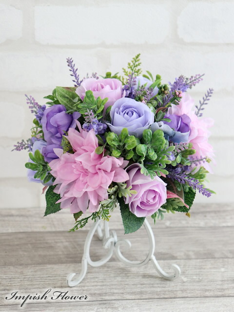 楽天市場】造花 アレンジメント アーティフィシャルフラワー フラワー