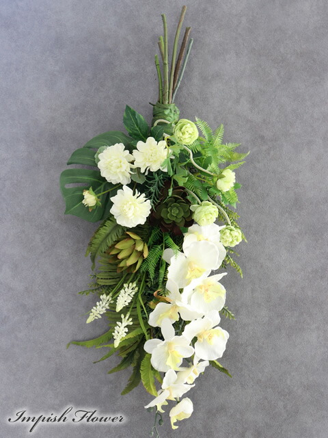 楽天市場】クリスマスリース 玄関 造花 クリスマススワッグ