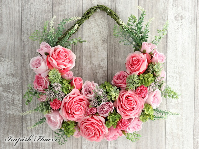 業界no 1 造花 壁掛け フラワーアレンジメント おしゃれ 豪華 インテリア リース 花 観葉植物