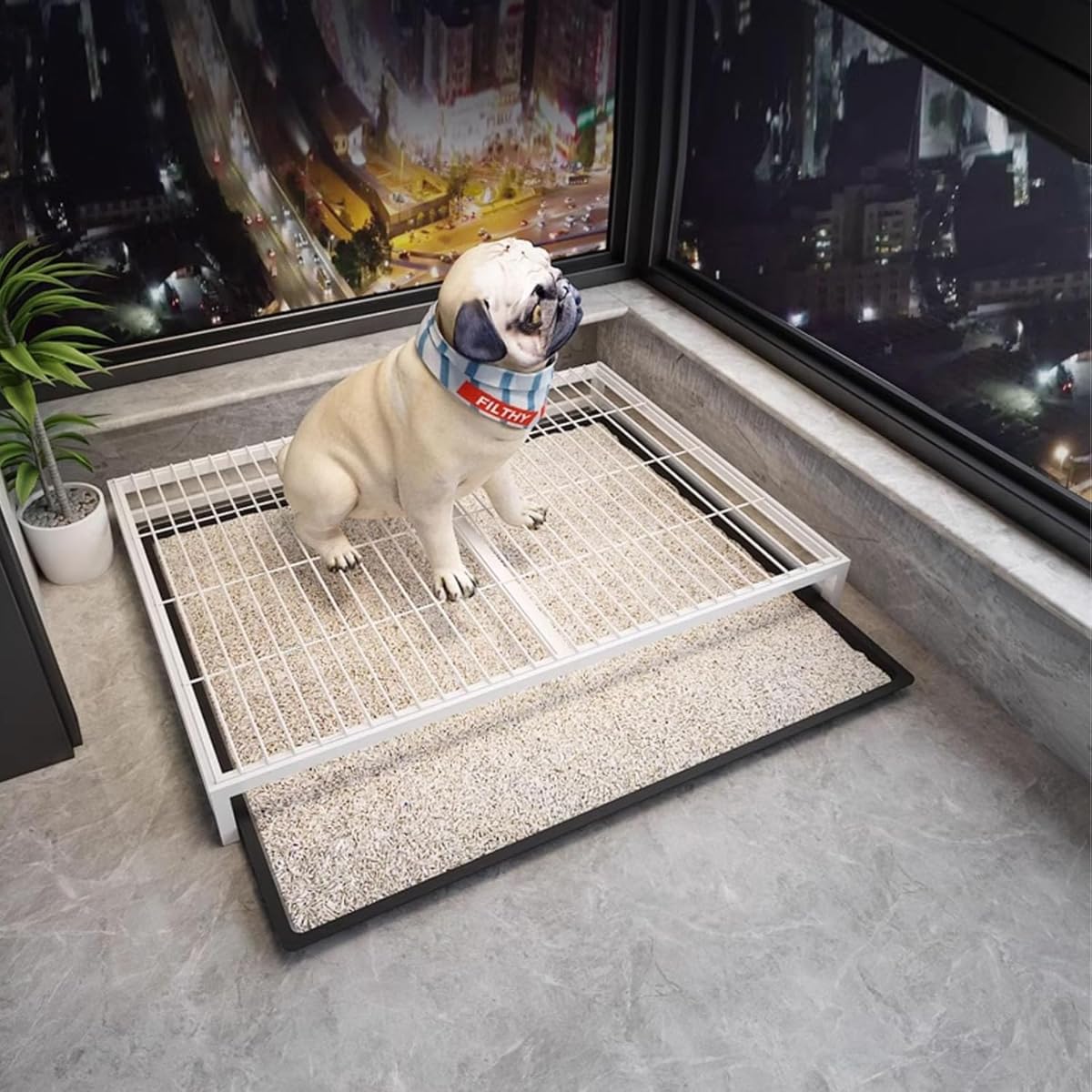 室内犬用室内用便器御盆 室内用便器形づくる 犬ころ 小型犬 年がしら犬相応う 脱臭 雨合羽 メッシュ式 お取りつくろう飾り気の無い 62×43×7糎