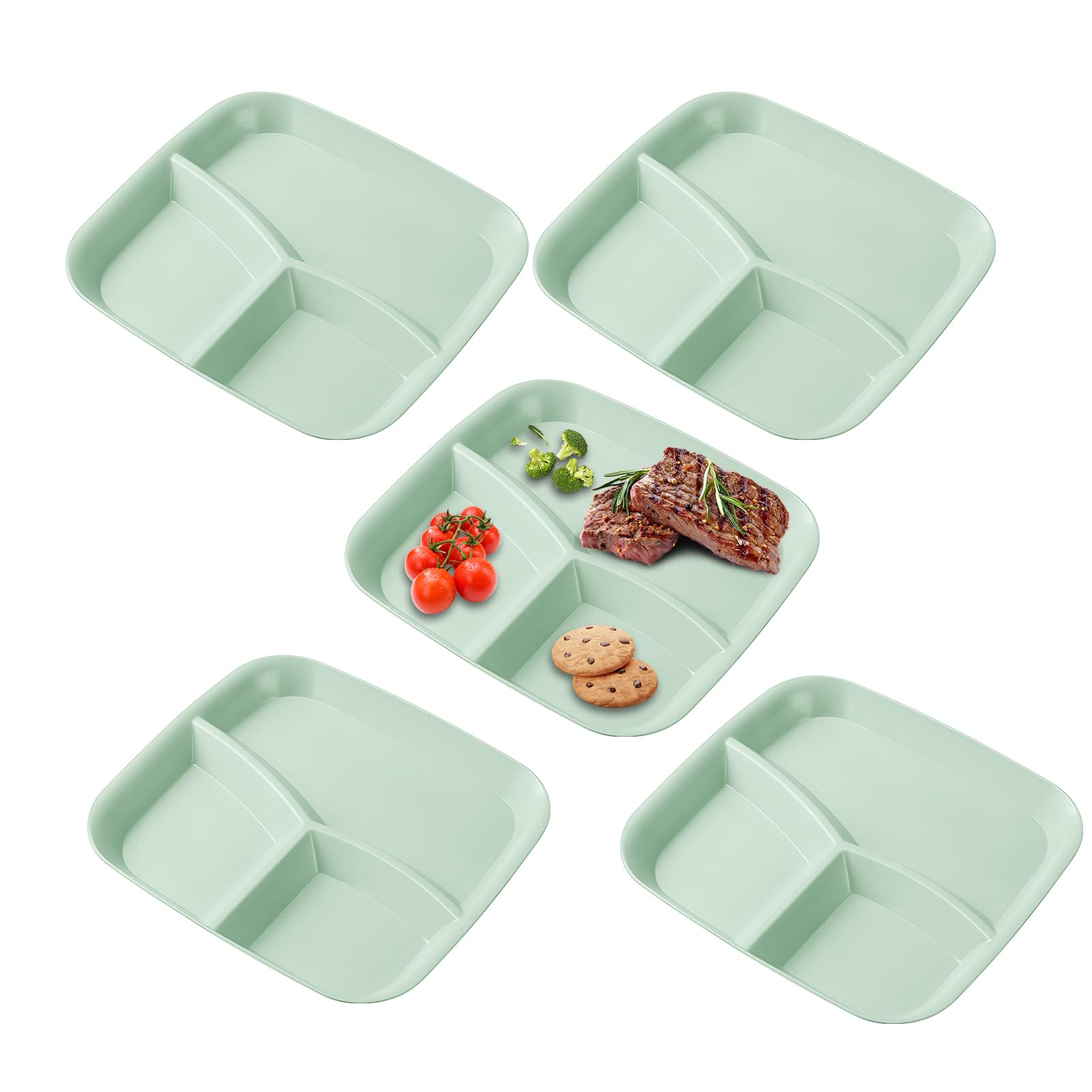 晩ご飯一皿 5枚仕掛ける 分け取り皿 真四角 3取りわける 割れにくい 食器 可塑性物質 一皿 盛り付け皿 お皿 25糎 副菜 おかず 乾荒原 フルーツ サラダ菜 住みか用 勝手もと設備 一一皿 分かりやすい 今めかしい パステルカラー