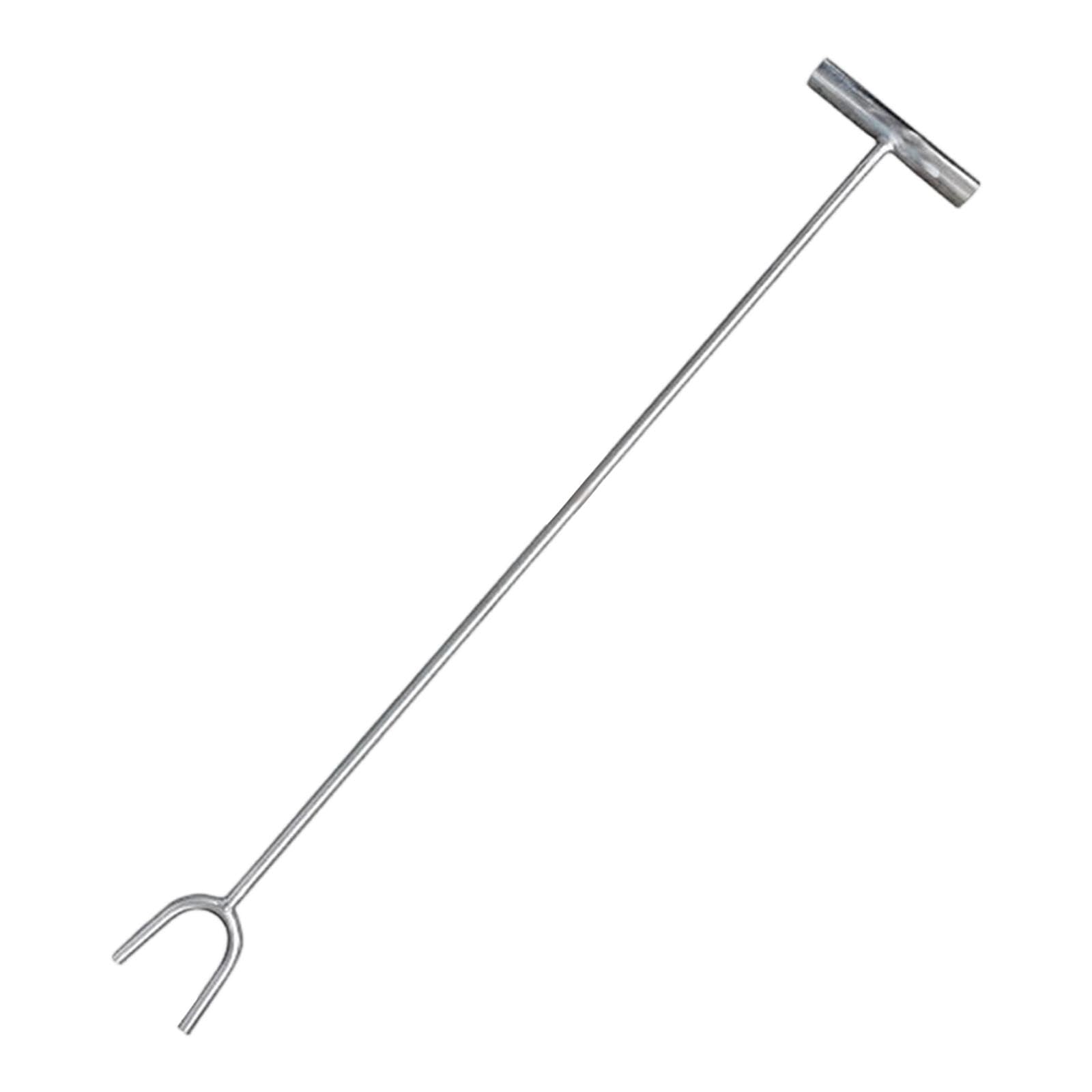 止水栓キー 80cm T字型 水道 蛇口 バルブ T型レンチ メンテナンス 水栓工具 床下 地下 止水栓回し 鉄製 設備点検 庭 ガーデニング 外構 掃除 屋外|NeoMart