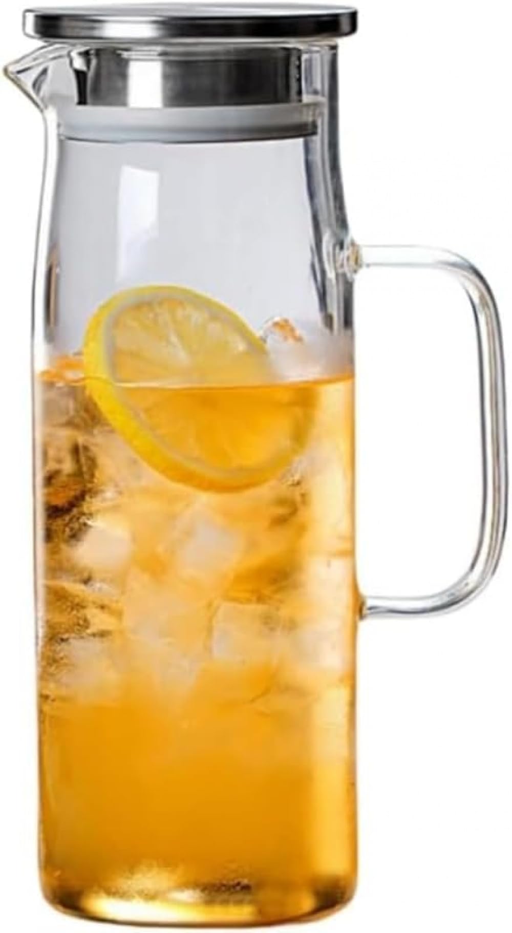 耐熱硝子 水さし 麦茶ポット 1000ml 1200ml 1500ml 直火相応う 今めかしい 硝子水さし 水さし 洗い分かりやすい 広口 電気冷蔵庫 か細い 冷水筒 ティーポット ステンレス鋼蓋 2way水漉し ジャグ 珈琲 茶の葉 ジ