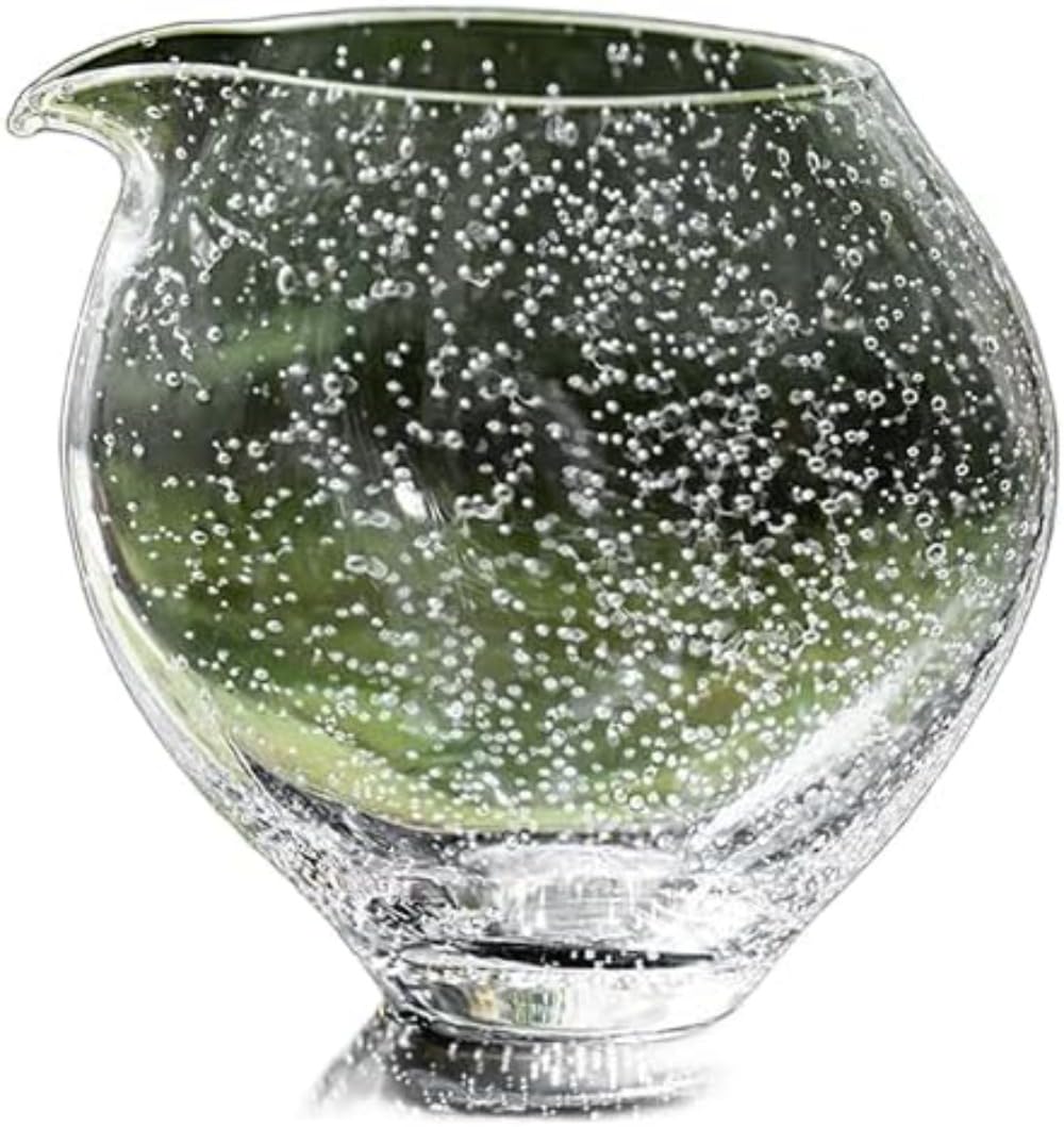 耐熱ガラス 公道杯 気泡 ガラス 片口 ティーピッチャー 250ml 湯さまし 茶海 硝子 茶器 功夫茶具 中国茶 道具 泡入りガラス 大口径 加厚 丈夫 インテリア 和モダン 新中式 贈り物 ギフト|NeoMart