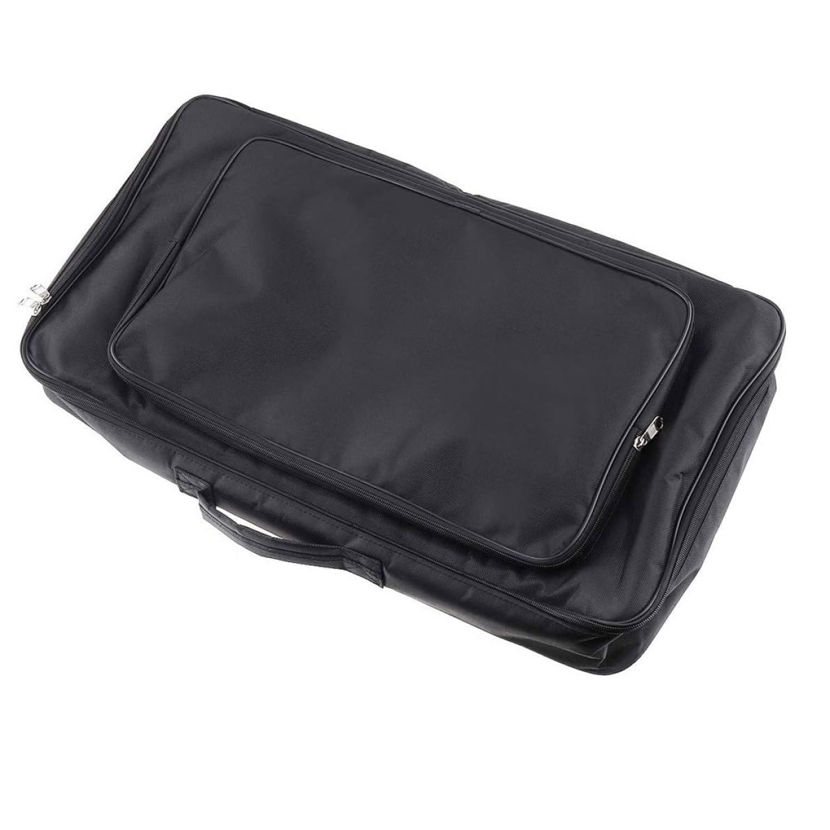 ギターエフェクターケース ギグバッグ エフェクターボード キャリーバッグ 60cm×33cm×10cm 大容量 収納ポケット付き 撥水 手提げ ソフトケース 楽器 アクセサリー セミハード 持ち運び便利 演奏 ライブ スタジオ