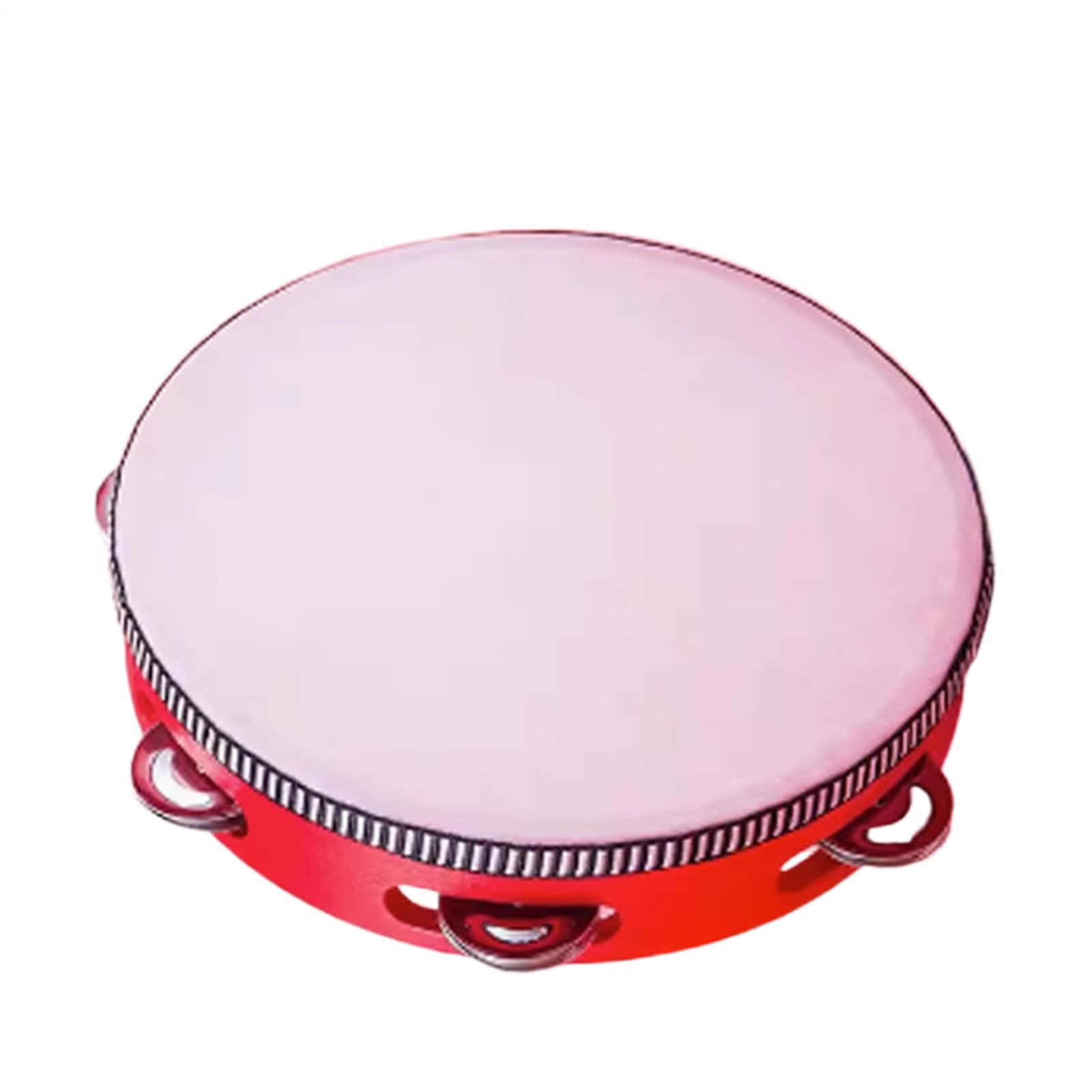 タンバリン 8インチ 打楽器 20cm パーカッション 教育用 楽器 演奏 伴奏 練習用 初心者 音楽療法 リズム 鳴り物 合唱 カラオケ イベント 発表会 子供 大人 赤｜NeoMart