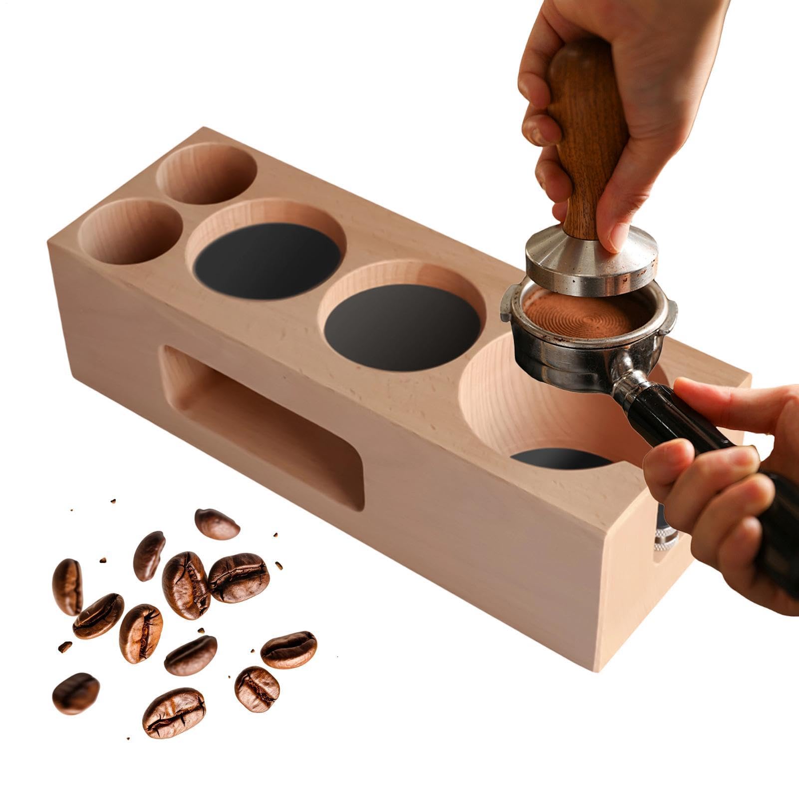 エスプレッソ コーヒータンピングスタンド 水漉し保持者 木製 タンパーホルダー 多役立つこと 納める仕合わせ 51粍 58粍相応う 卓上納める まとめ役 バリスタ 住み家 喫茶店 赤ちょうちん カウンタ備品 今めかしい 御厨子所雑貨