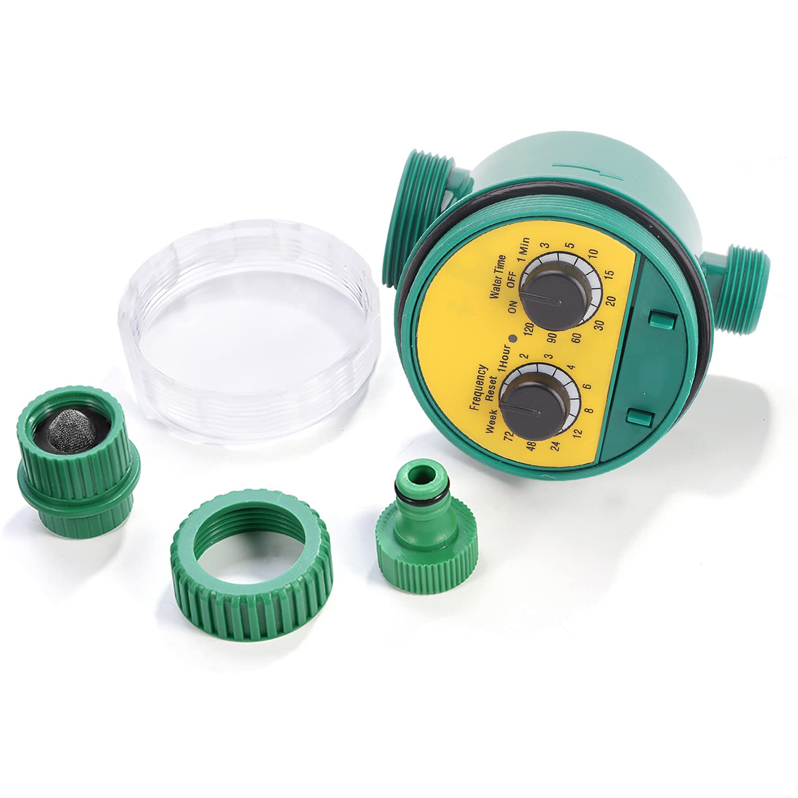 散水タイマー 自動水やり器 2ダイヤル式 16プログラム設定可能 節水 灌漑コントローラー 散水時間/頻度自由設定 防水 屋外 園芸 庭 芝生 鉢植え ベランダ 家庭菜園 ガーデニング用品 取付簡単 住宅 施設 管理|NeoMart