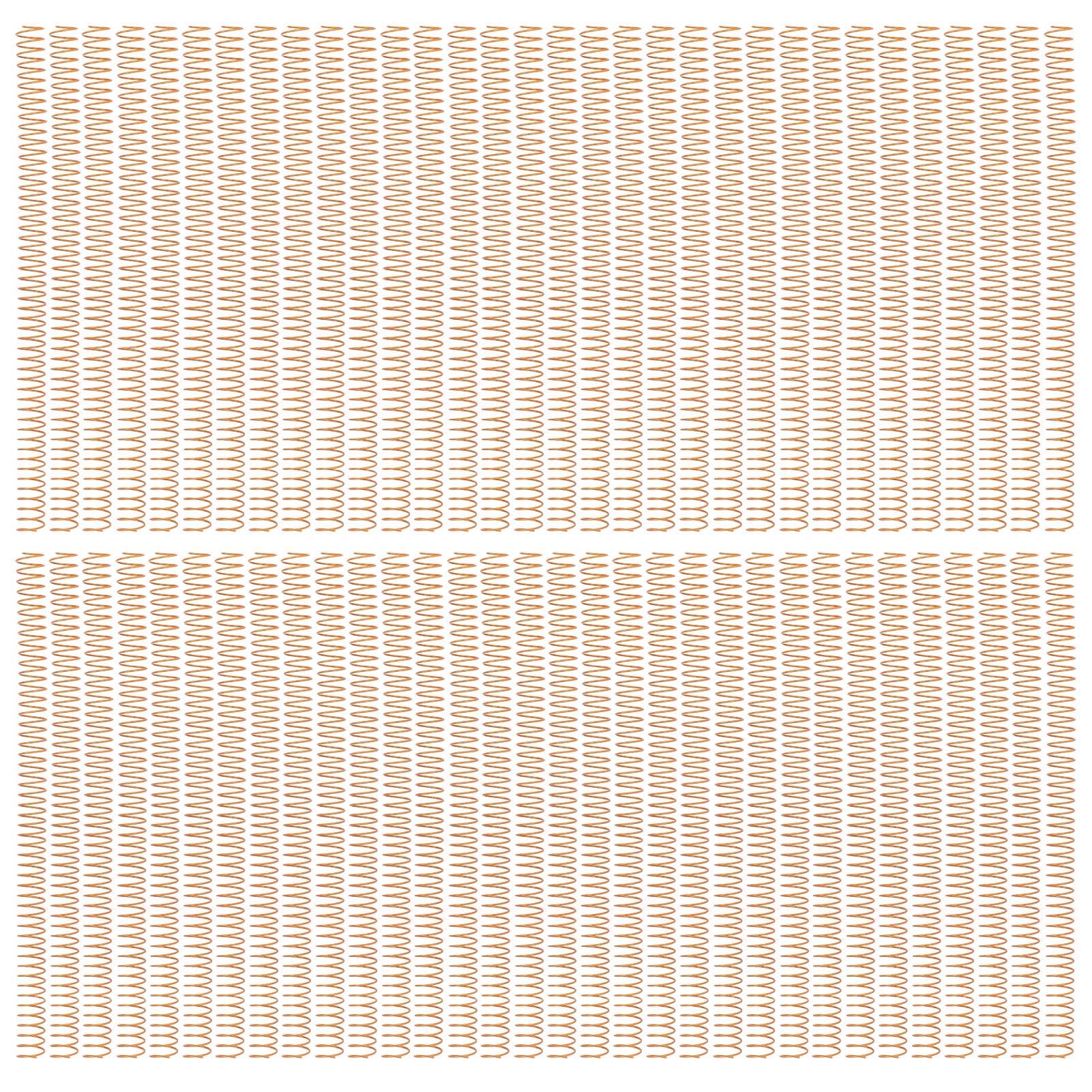 製本用スパイラルリング 100本入 16mm径 48ループ 4:1ピッチ 140枚製本可能 金 A4サイズ対応 螺旋綴じ コイルバインド 事務用品 資料作成 オフィス用 ゴールド 100本セット|NeoMart