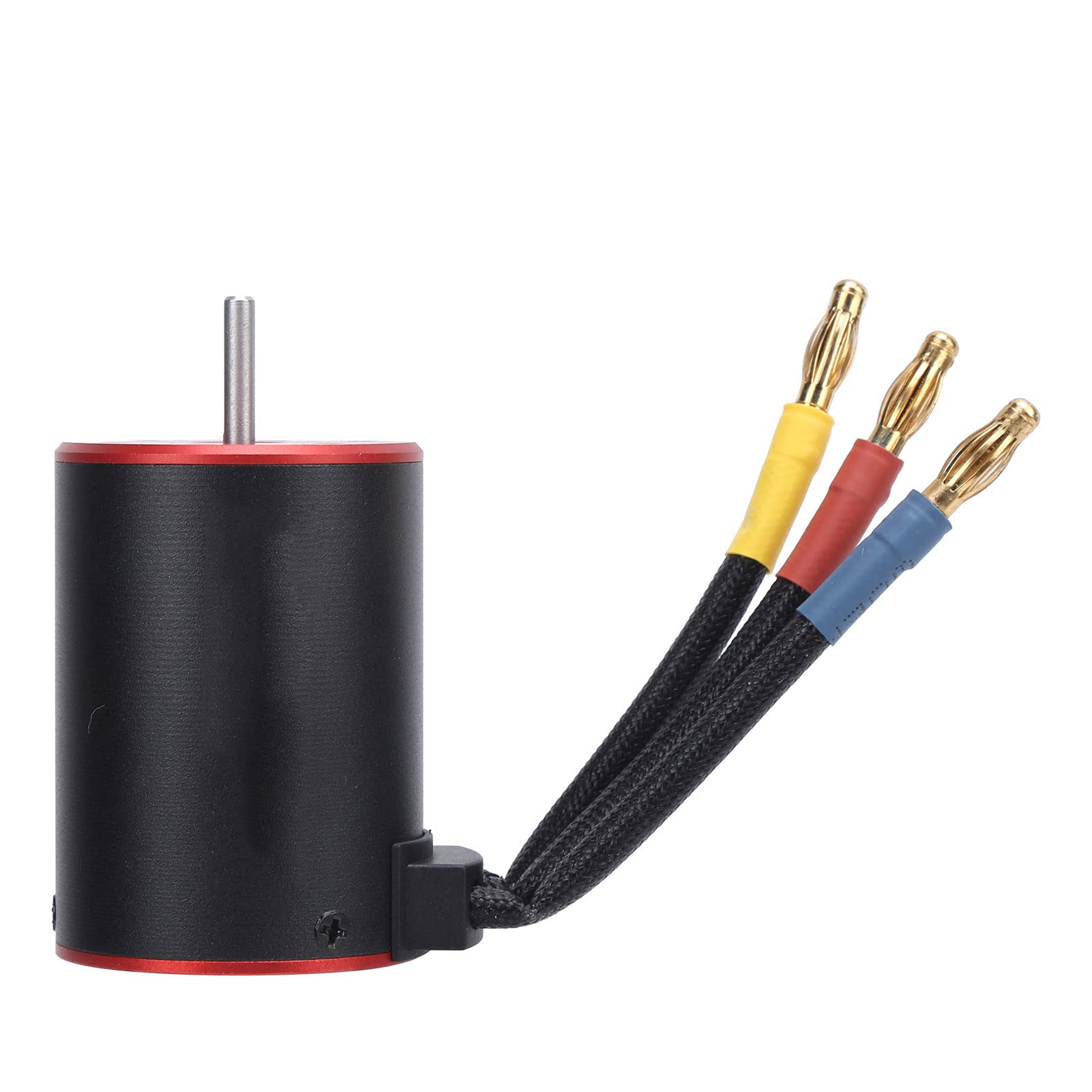 RCカー ブラシレスモーター 3650 5200KV 4極 防水 1/10 スケール ラジコン 高回転 高効率 アップグレードパーツ アルミニウム ヒートシンク 金メッキ バナナプラグ付 センサーレス メンテナンス 耐久性 取付簡単 高精度｜NeoMart
