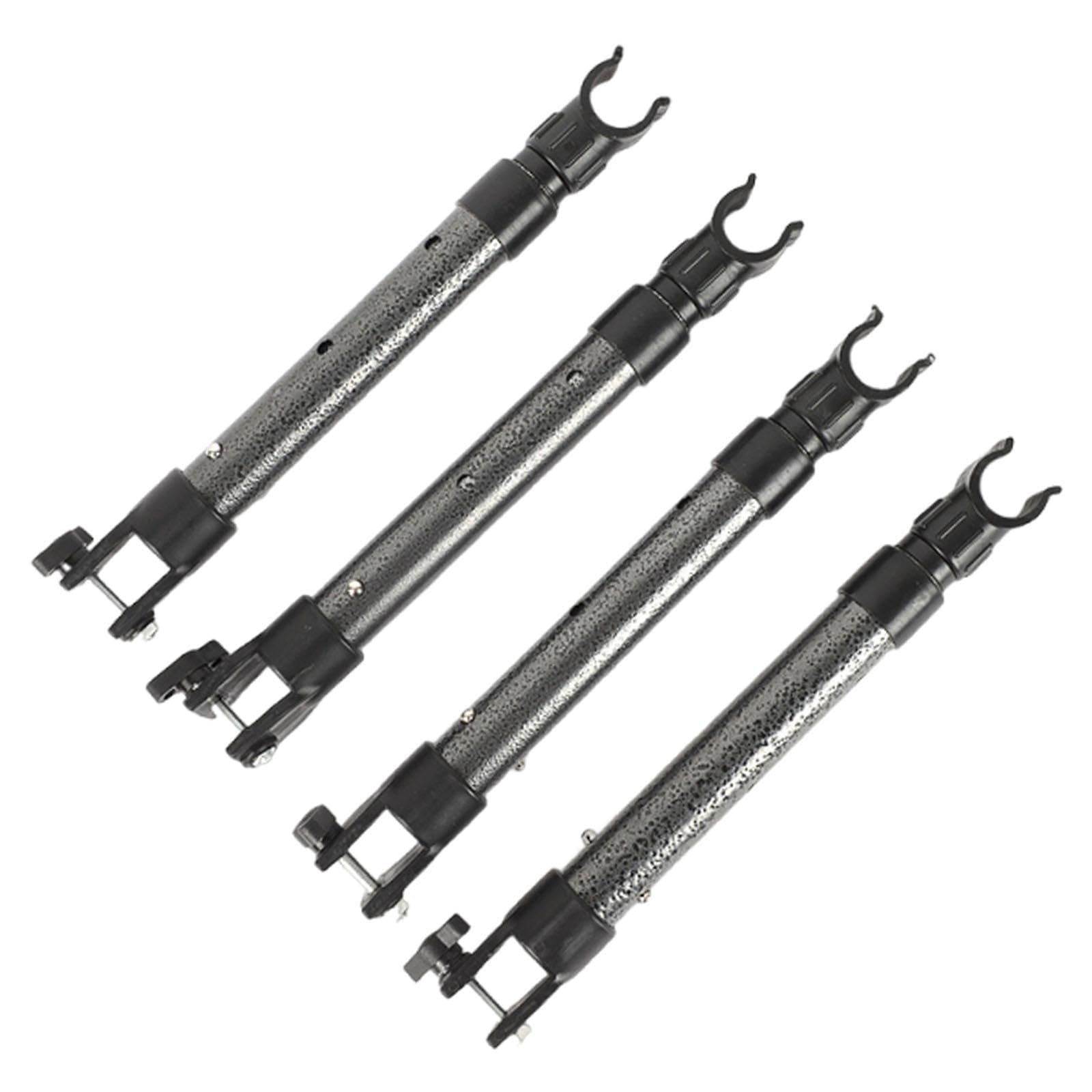 アウトドアワゴン用 テーブル 連結 アルミポール 4本セット 伸縮式 18cm-27cm 高さ調節 キャンプ カート 折りたたみ ウッドロールトップ 天板 固定用 支柱 カスタム パーツ 汎用 レジャー 釣り バーベキュー|NeoMart