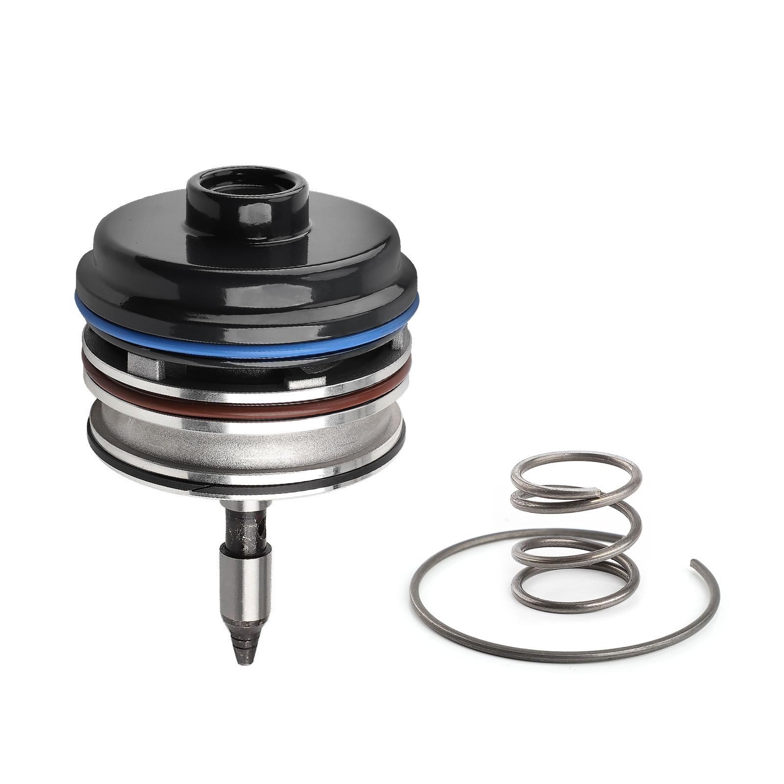 トランスミッション サーボピストン 4L60E 4L65E 4L70E 互換品 自動車 変速機 ブレーキピストン リペアパーツ 補修 交換用 メンテナンス アクセサリー スプリング付き 固定リングセット 可動パーツ カスタムパーツ ブラック｜NeoMart