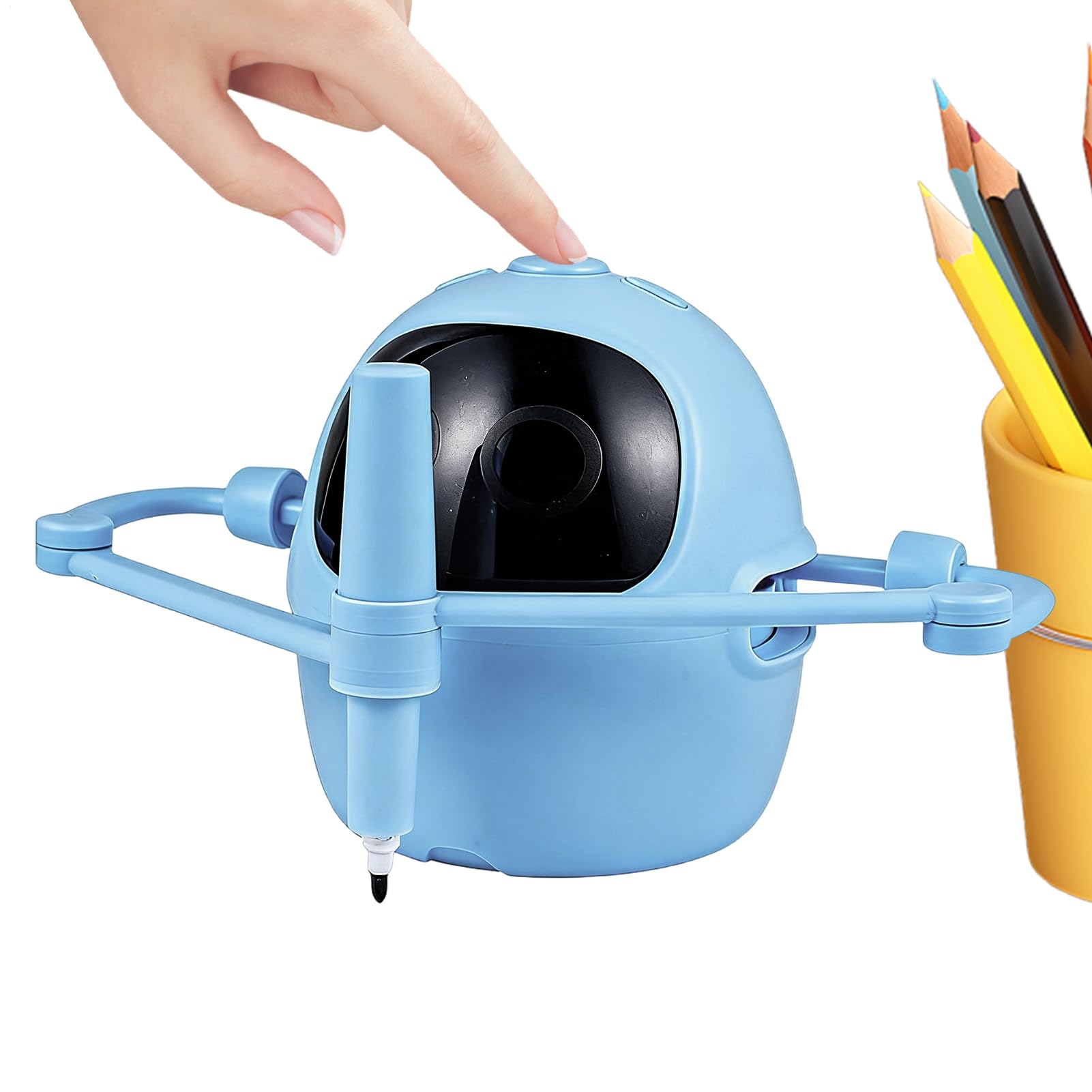 お絵描きロボット 知育玩具 子供 プログラミング 学習 玩具 ?描き 練習 おもちゃ 自動 描画 ロボット 17cm&times;14cm ペン 5本 カード 100枚 付属 入学祝い 誕生日 クリスマス プレゼント 男の子 女の子 3歳 4歳 5歳｜NeoMart