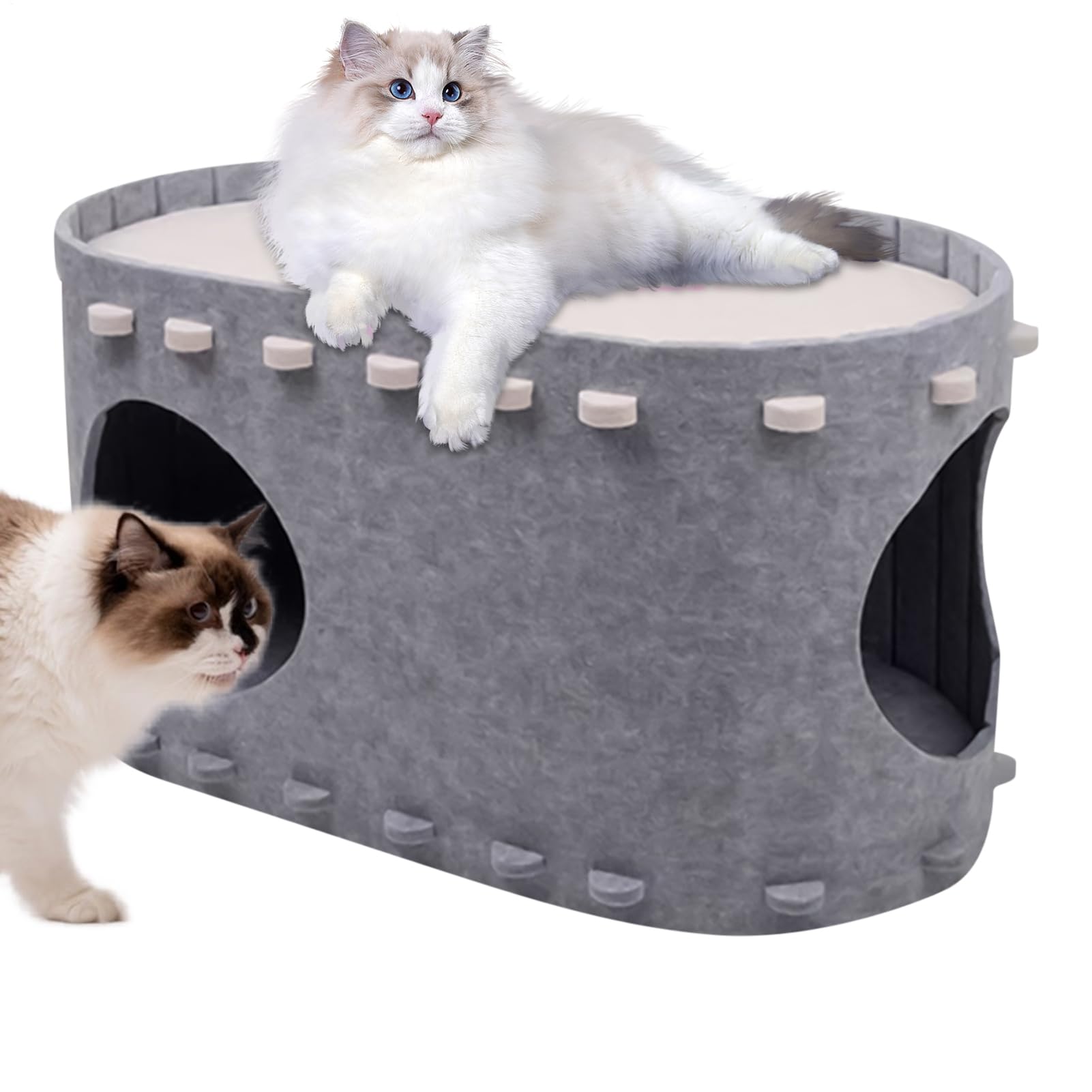 キャットハウス 猫 臥榻 学生寄宿舎 冬用 2WAY フェルト キャットケーブ オール時節 猫ちぐら 洗える 座布団付き添い人 愛玩動物臥榻 室内用 小型犬 プレイグランド 手あそび 駆け込み寺 ネスト 北欧 傷押しとどめる ねこ住みか 2匹 猫用臥榻 おし
