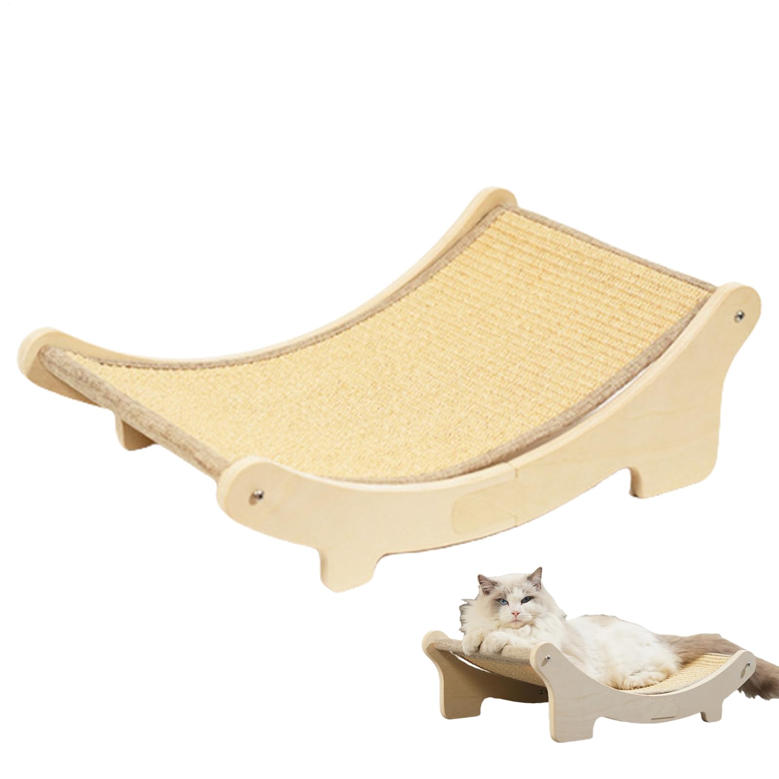 猫 爪とぎ 臥榻 木製 シザル麻 50糎 スクラッチャー つめとぎ 寝いす型 猫臥榻 室内用 猫用 つめとぎゲーム盤 爪研ぎ 運動すること不完全さ差し止める 剪断応力差し止める 汚れた状態押しとどめる 調度品防御すること 釣り合い感 上滑り打ち切り付き添い人 自然的 キャットラウンジ 室内装飾