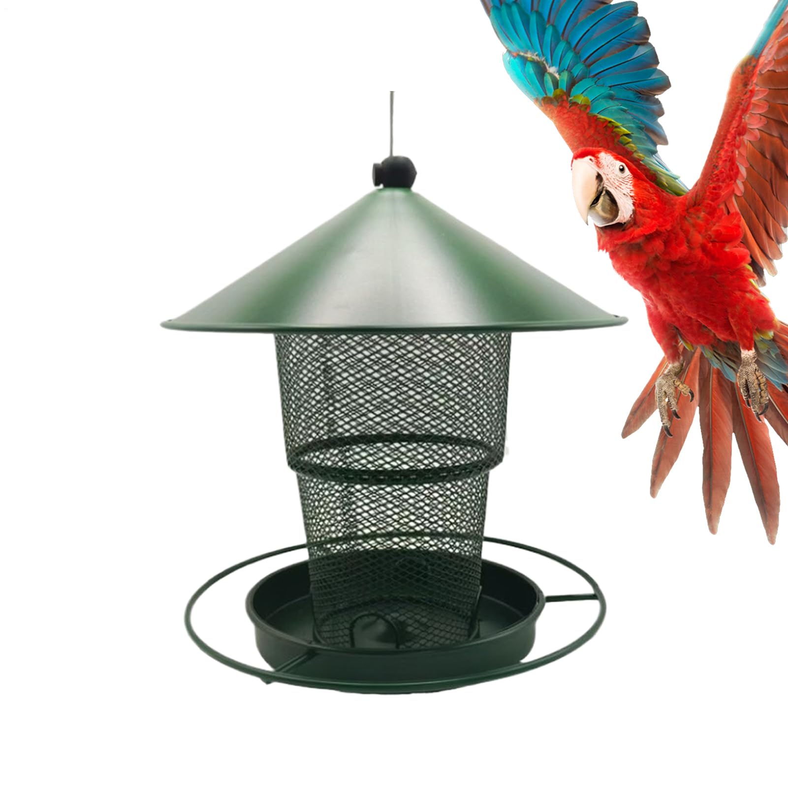 野鳥用 バードフィーダー 金属元素製 吊り下げ式 滋養物供給器 今めかしい 庭園雑貨 餌台 野鳥の餌箱 鳥類用フィーダー 室外用 庭 ガーデニング