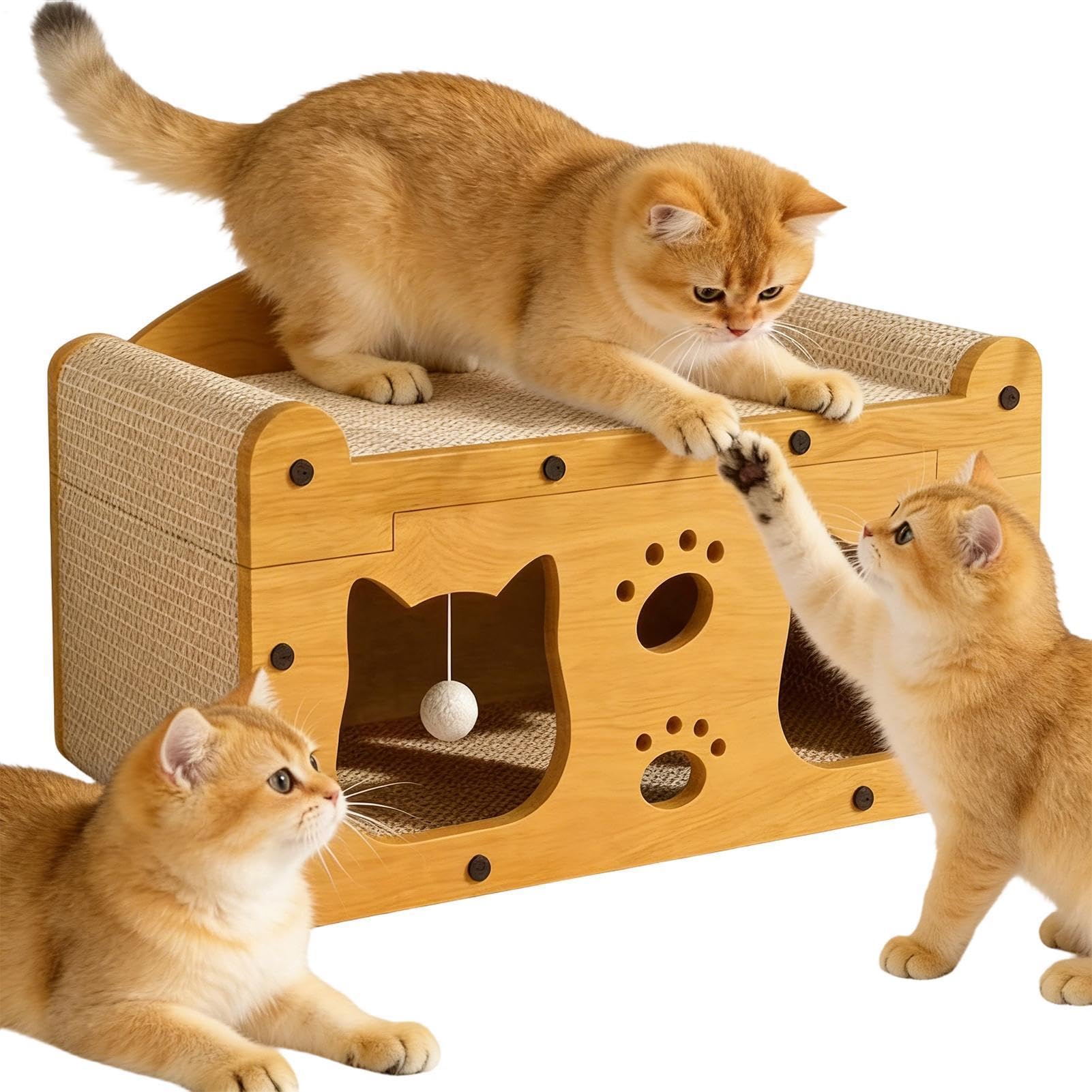 猫 爪とぎ 寝いす つめとぎ ダンボール 猫棲み家 猫臥榻 猫用手あそび付き添い人 取り付け型 密集して 段ボール お取りつくろう 爪研ぎ 水平坑 運動すること不完全さ差し止める 剪断応力差し止める 今めかしい 室内装飾 家具調 51cm×24cm×28糎