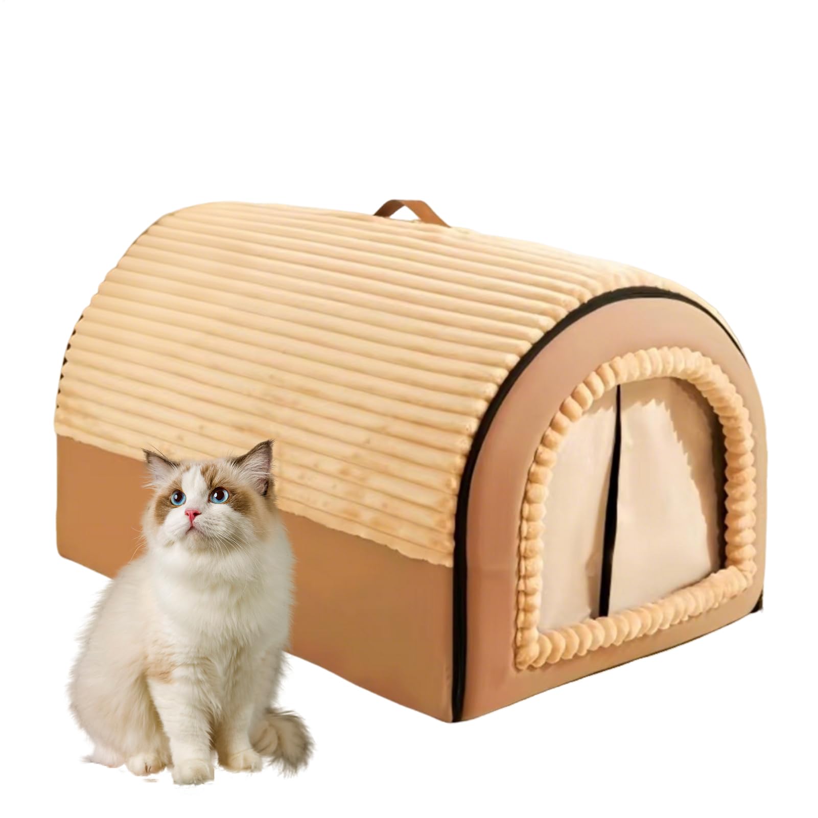 猫用 学生寄宿舎型臥榻 洗える 駆け込み寺 棲み家 小型犬 猫用臥榻 愛玩動物棲み家 座布団付き添い人 室内用 通年 愛玩動物用寝具 今めかしい 生あたたかい 愛玩動物備品