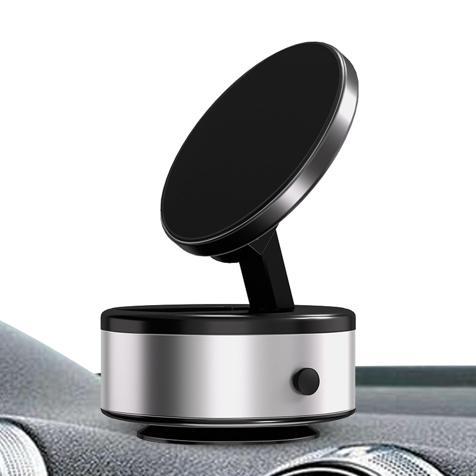 スマホホルダー 車載 磁石式 どろ除け用 角度合わせる能力のある 360度回転させる 小型 パウダーコンパクト 豪然たる磁気力 持ちはこぶ保持者 スマートフォンスタンド 車用 鉄道車両備品