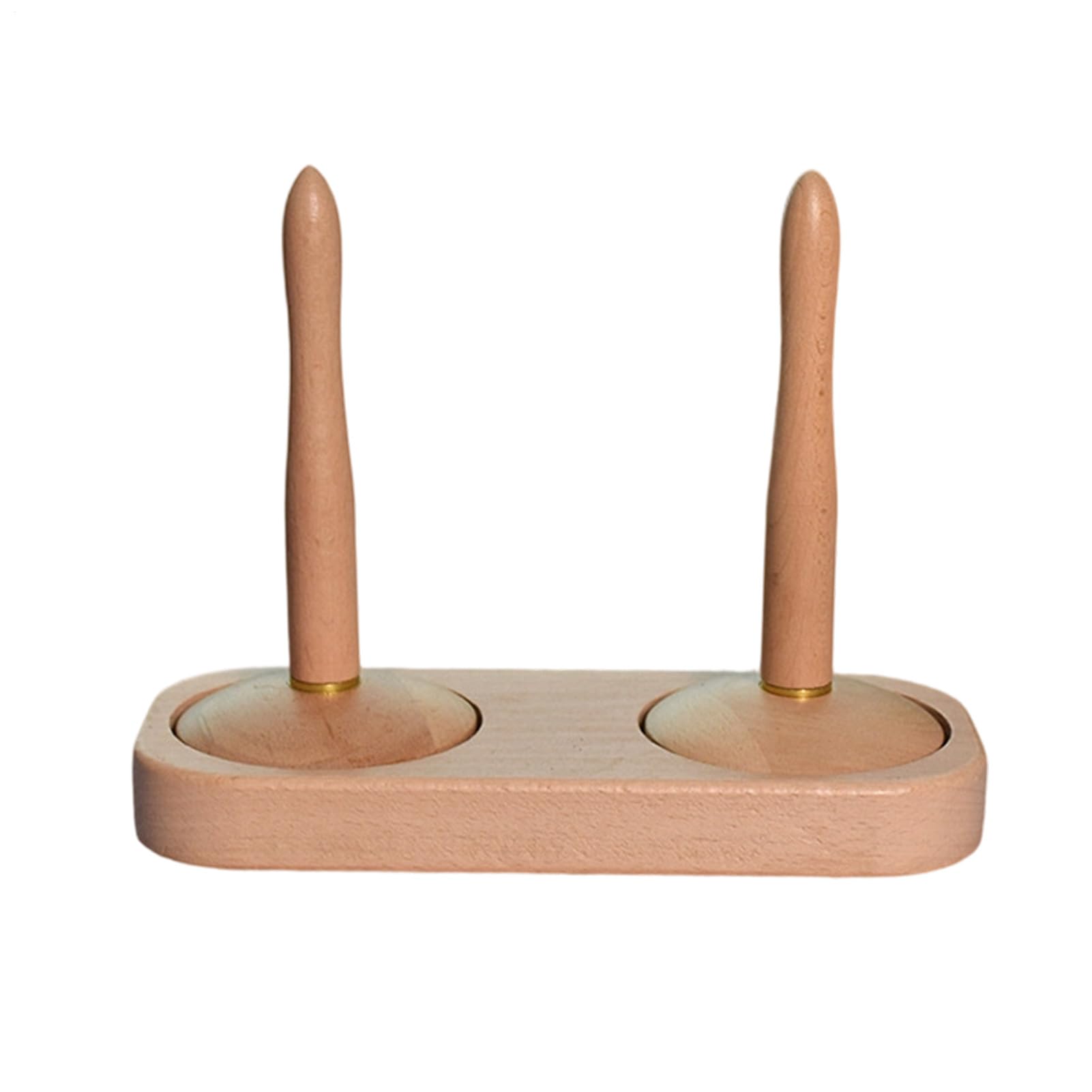 木製 ヤーンホルダー 2連手合い 梳毛糸照明ランプ 編物備品 糸巻き台 紡ぎ かぎ針編み 編み物 手芸 編物物の具 生まれながら木製 糸立て 絡まり押しとどめる 今めかしい