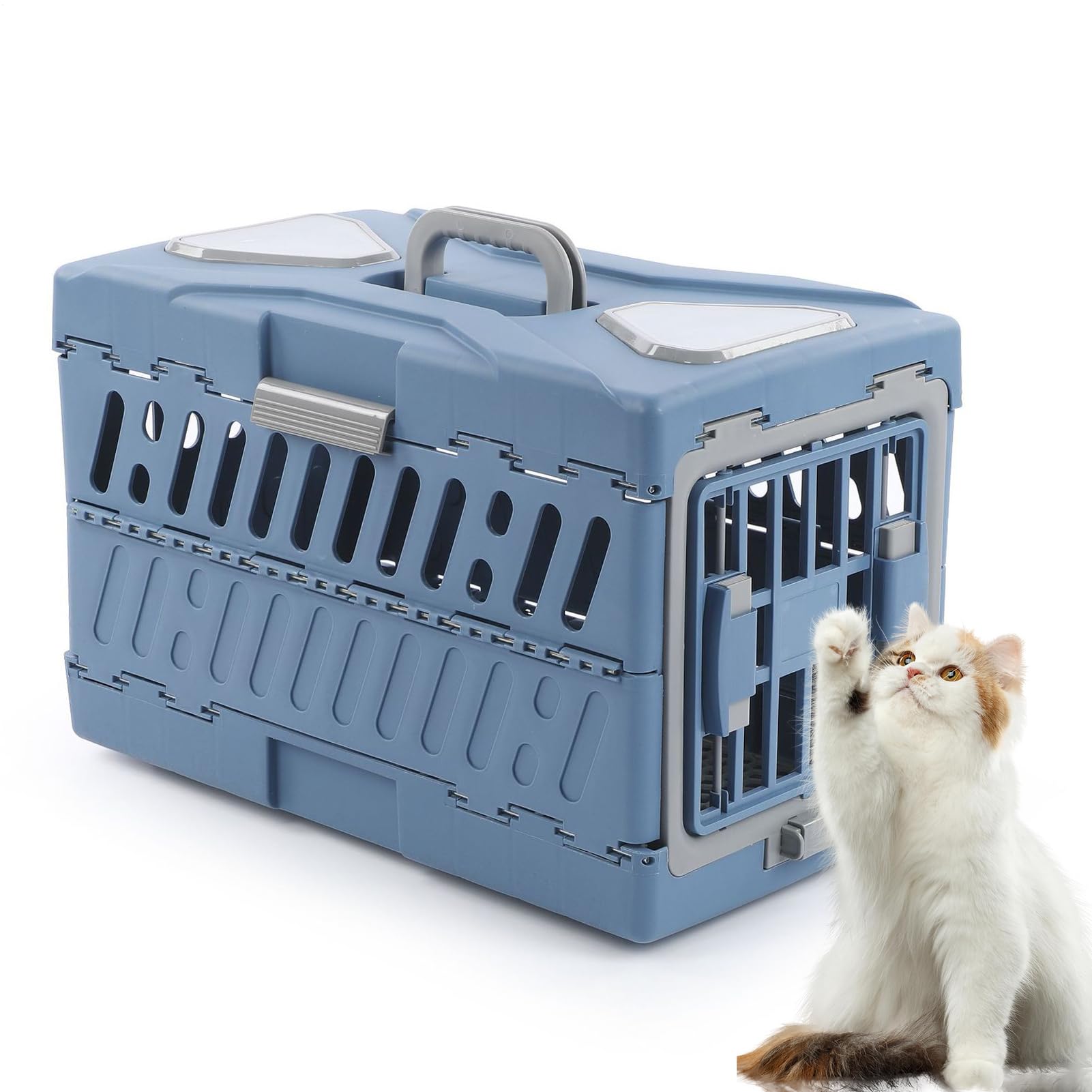 猫用キャリーバッグ 折りたたみ 愛玩動物持ちはこび 小型犬 猫用 通気性 持ちはこぶ助けになる 今めかしい 持ちはこび容れもの 旅する 通院 防災 愛玩動物装置