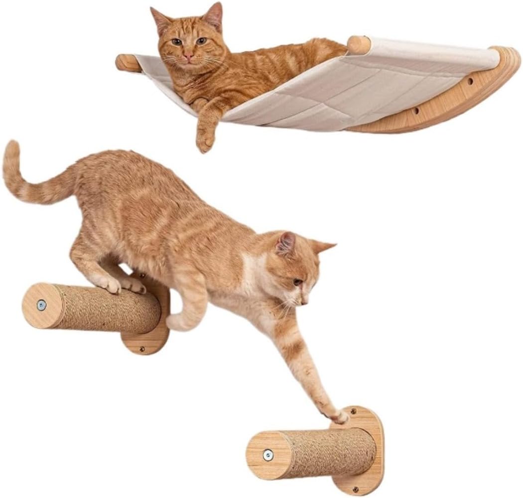 飾りつけキャットタワー キャットハンモック キャットステップ 猫用寝台 爪とぎ極点 壁後ばらい 猫調度品 生まれながら木製 麻縄 今めかしい 省間隔文字 多頭飼い 運動すること機能不全取り止める